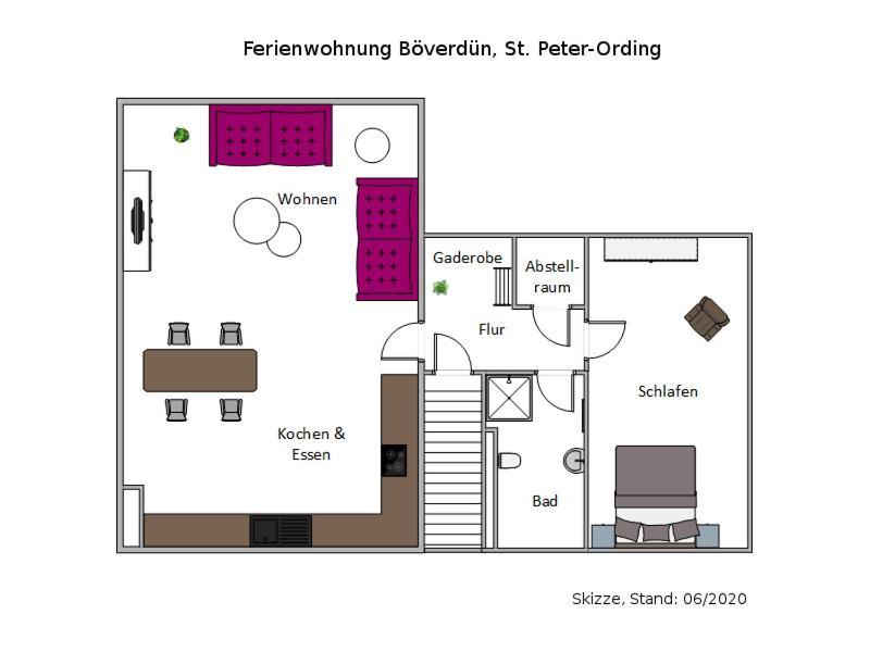 Ferienwohnung Boeverduen Sankt Peter-Ording Exterior photo